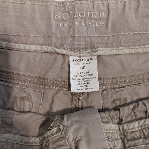Capris cargo 🤎 light brown 🤎 Sonoma 6P - Picture 2 of 4
